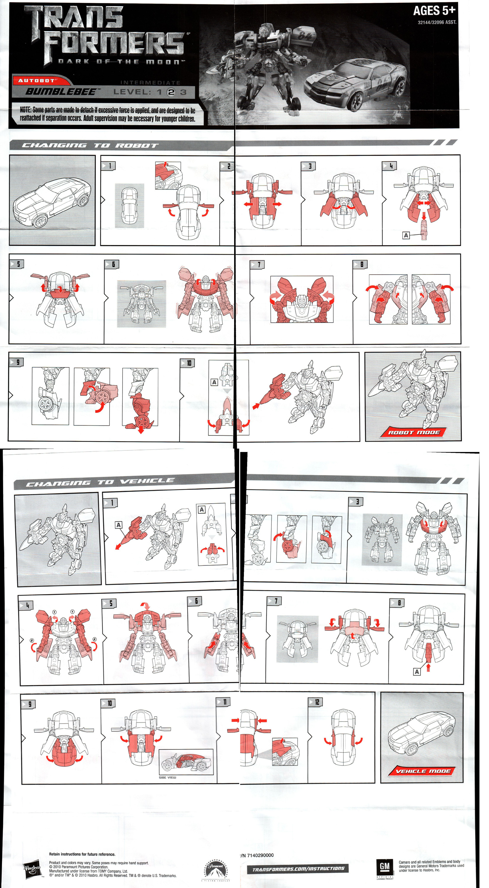 bumblebee transformer instructions 2018